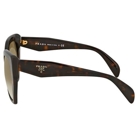 prada pr16rs irregular frame sunglasses tortoise|Prada Irregular Green Gradient Sunglasses PR.